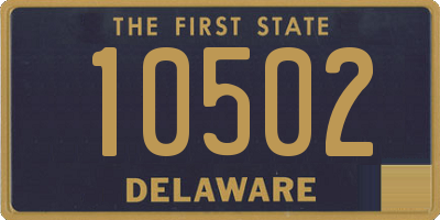 DE license plate 10502