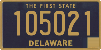 DE license plate 105021
