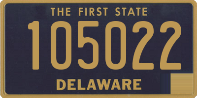 DE license plate 105022