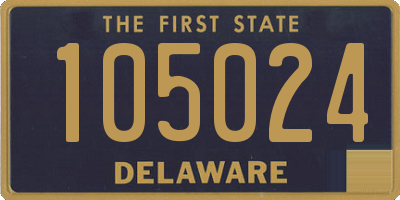 DE license plate 105024