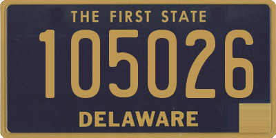 DE license plate 105026