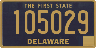 DE license plate 105029