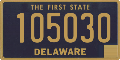 DE license plate 105030