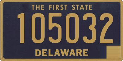 DE license plate 105032