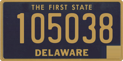 DE license plate 105038