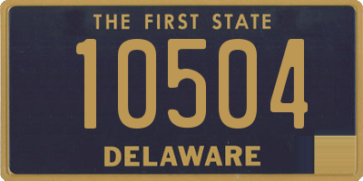 DE license plate 10504