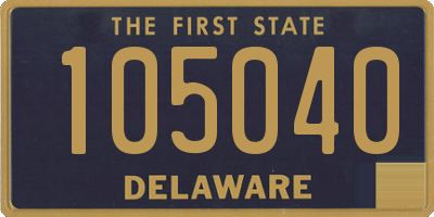 DE license plate 105040