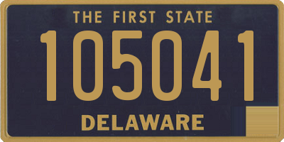 DE license plate 105041