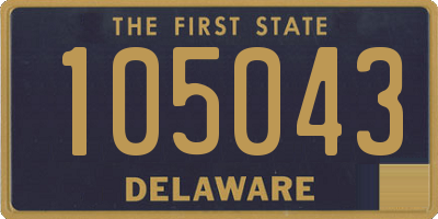 DE license plate 105043