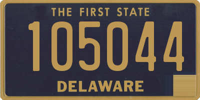 DE license plate 105044