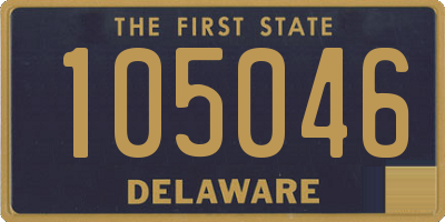 DE license plate 105046