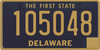DE license plate 105048