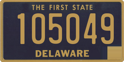 DE license plate 105049