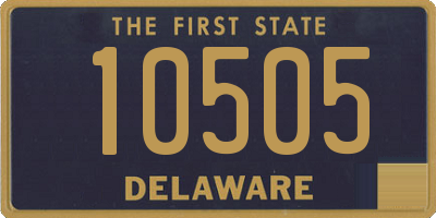 DE license plate 10505