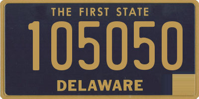 DE license plate 105050
