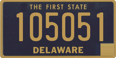 DE license plate 105051