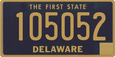 DE license plate 105052
