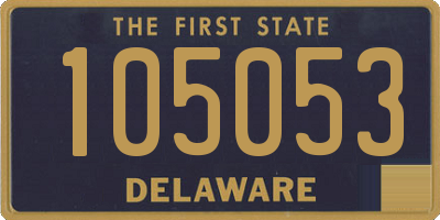 DE license plate 105053