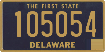 DE license plate 105054