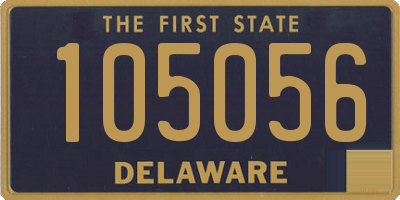 DE license plate 105056