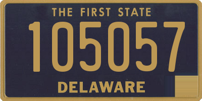 DE license plate 105057