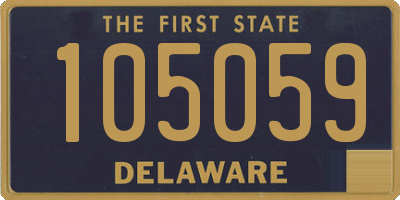 DE license plate 105059