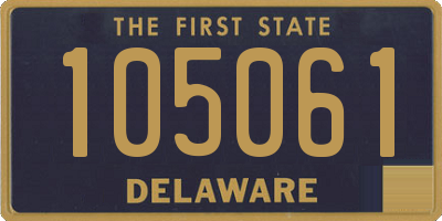 DE license plate 105061