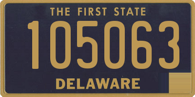 DE license plate 105063