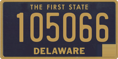 DE license plate 105066