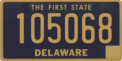 DE license plate 105068