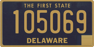 DE license plate 105069