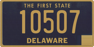 DE license plate 10507