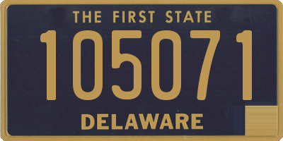 DE license plate 105071