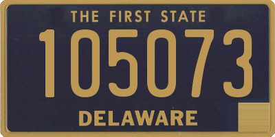 DE license plate 105073