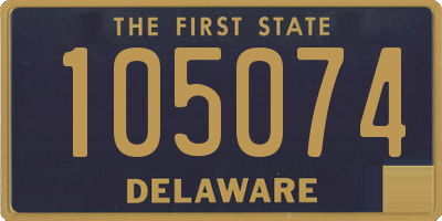 DE license plate 105074