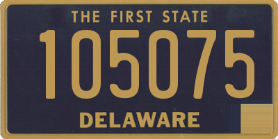 DE license plate 105075