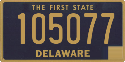 DE license plate 105077