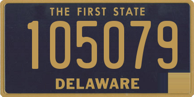 DE license plate 105079