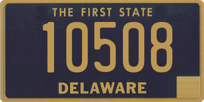 DE license plate 10508