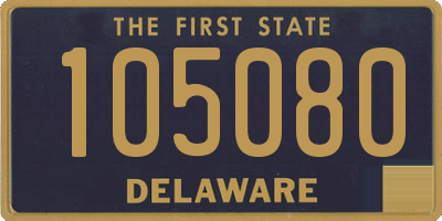 DE license plate 105080