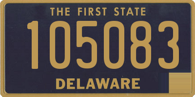DE license plate 105083