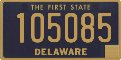 DE license plate 105085