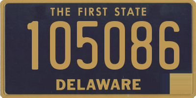 DE license plate 105086