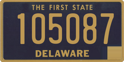 DE license plate 105087