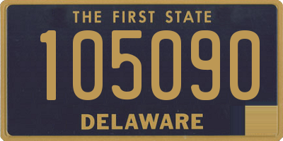 DE license plate 105090