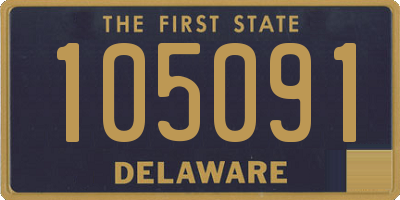 DE license plate 105091