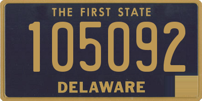 DE license plate 105092