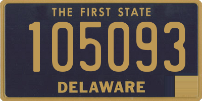 DE license plate 105093