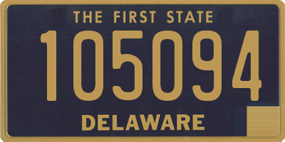 DE license plate 105094