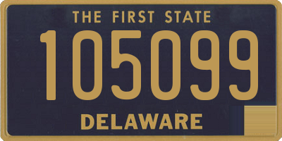 DE license plate 105099